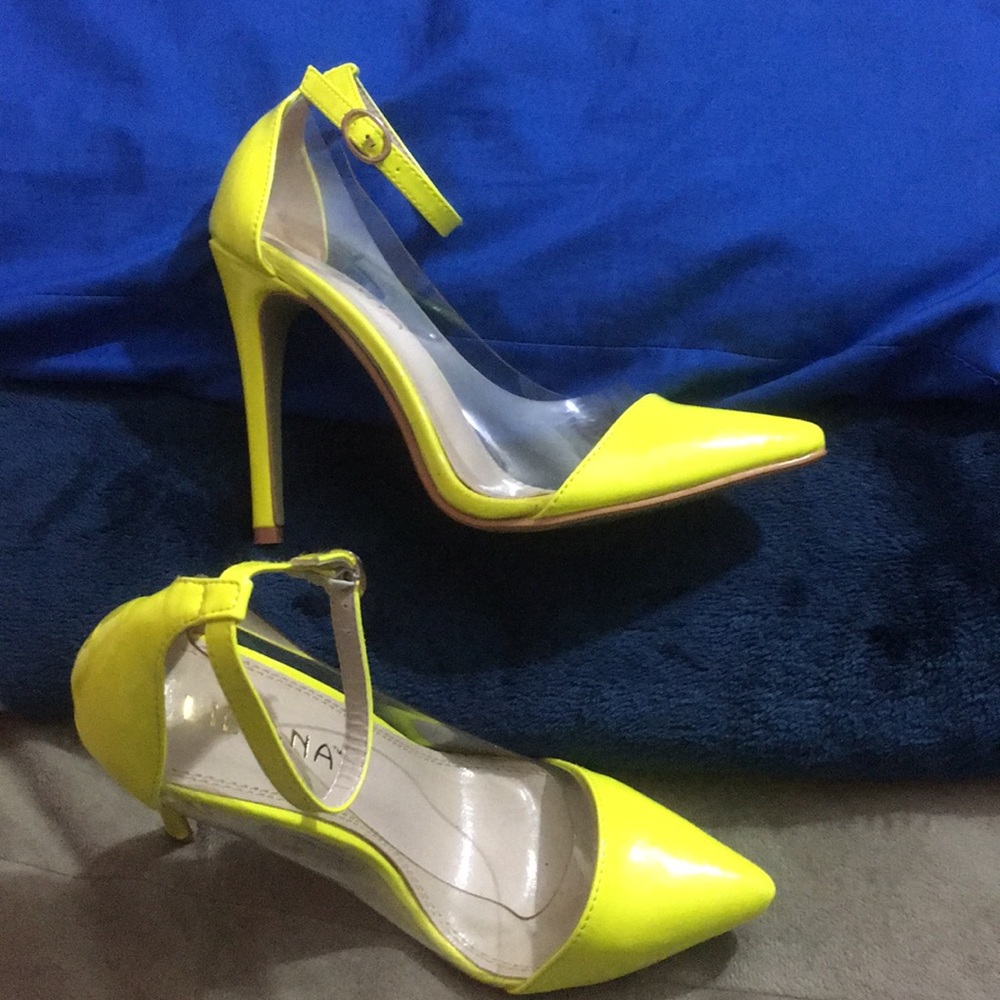 Neon high heels